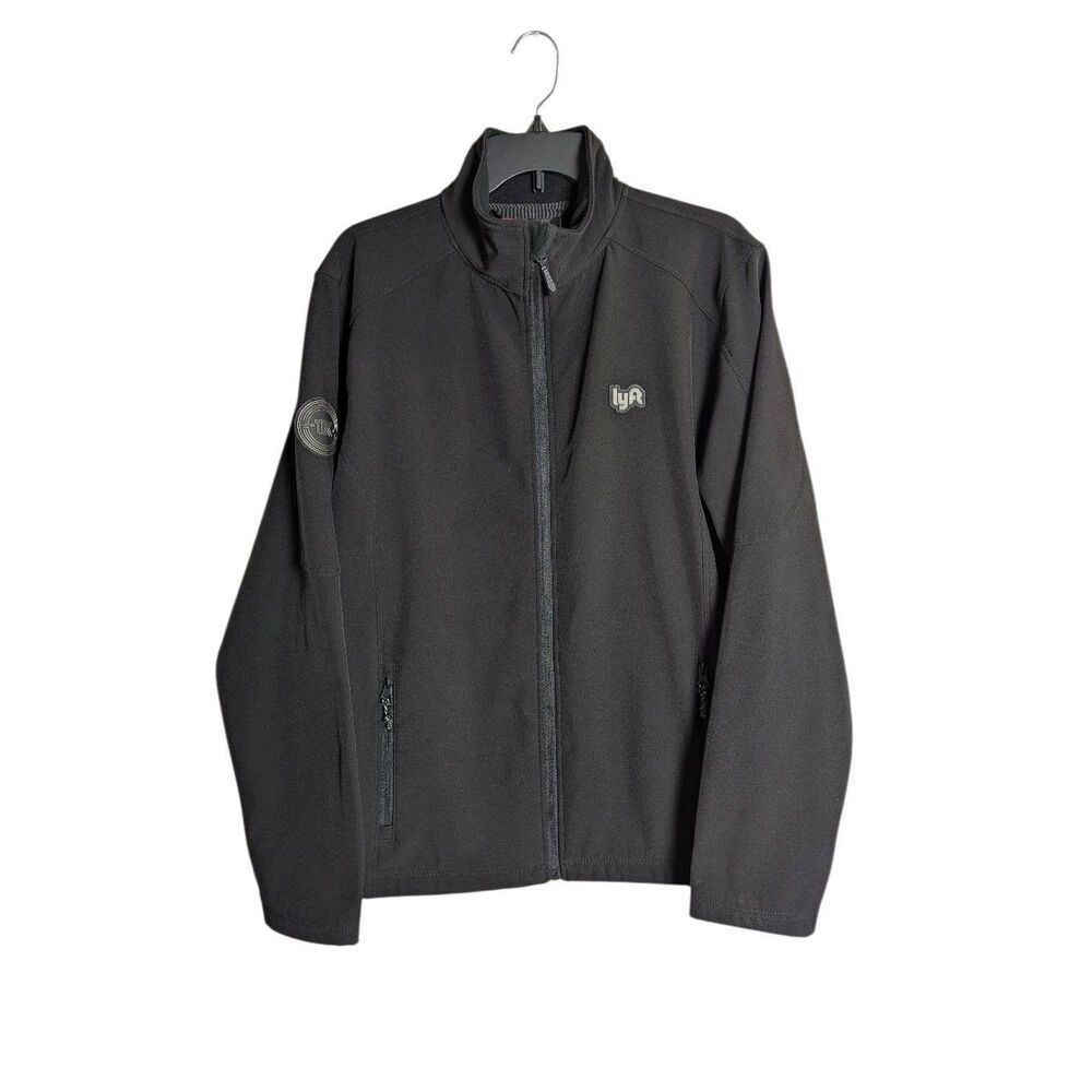 Lyft 1K Rides Softshell Jacket Men's L  Fleece Lined Black